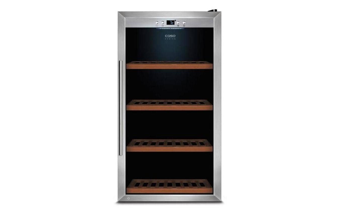 Weinkühlschrank WineSafe 75 Silber, Rechts<br>Weinkühlschrank mit laufruhigen Kompressortechnik