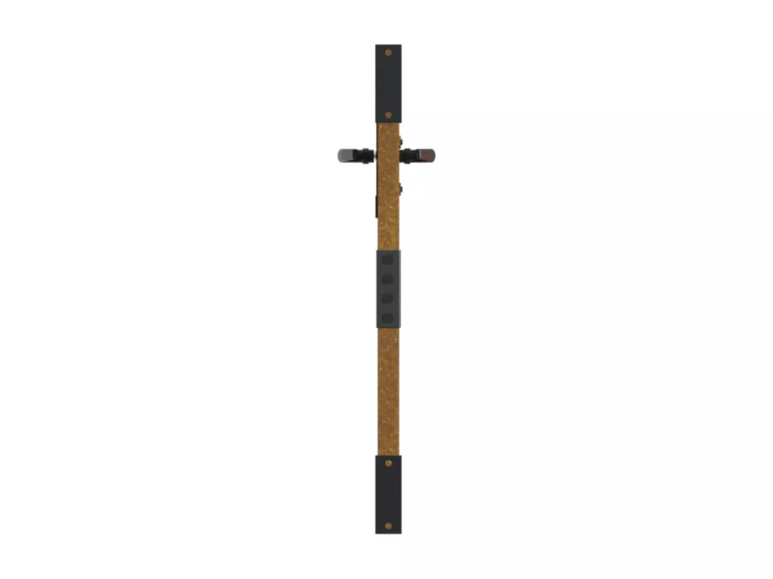 Portail de jardin 85x75 cm acier corten conception d'arbre