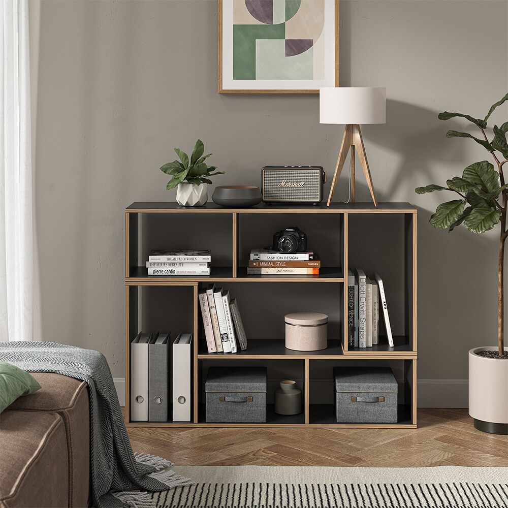 Vicco Regal Tetris 112,8 x 56,4 cm Anthrazit Nordik 2er-Set Standregal modern