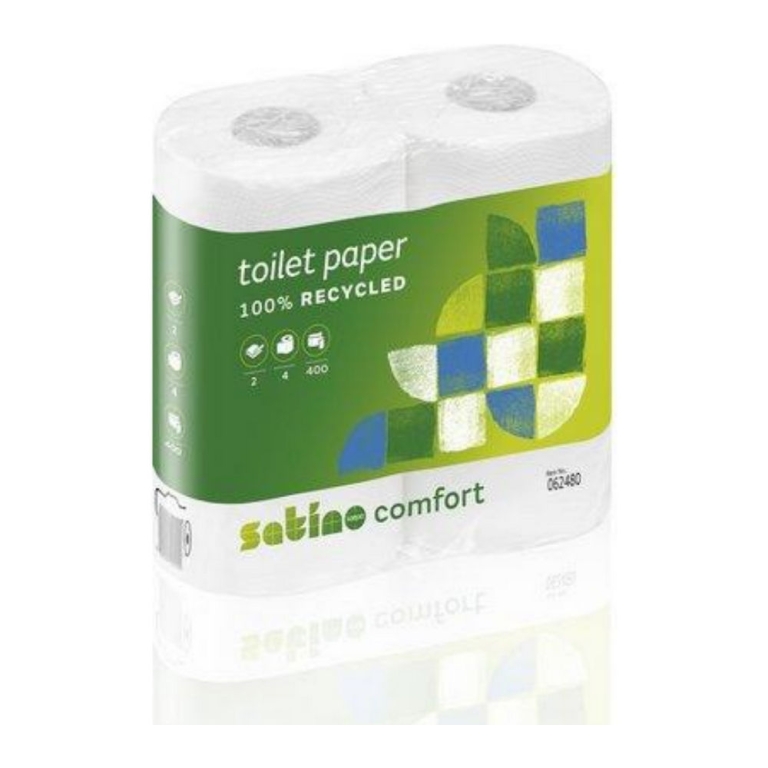 Satino | Comfort Toiletpapier 2-laags 400 vel | 10 x 4 rollen