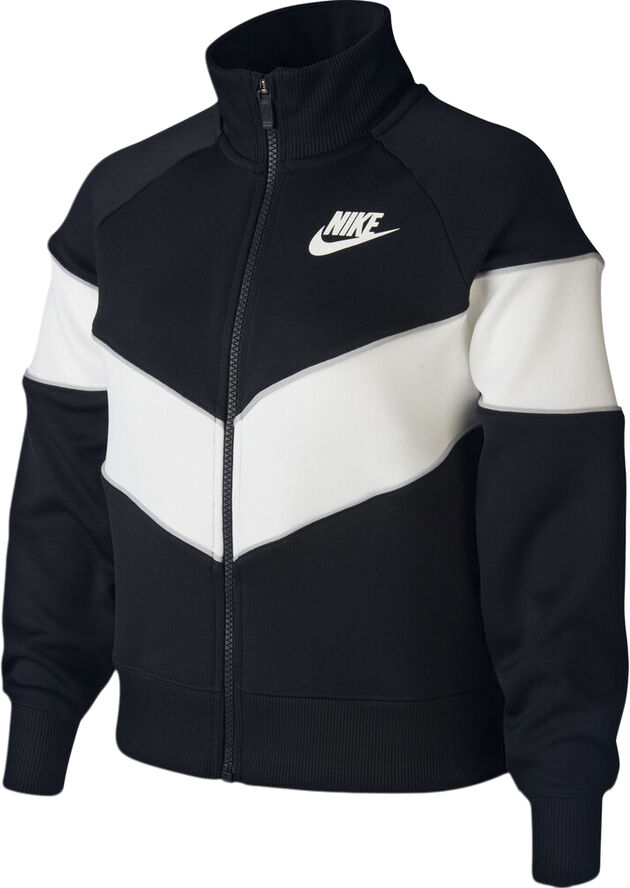 Nike Sportswear Heritage Full Zip Sweatshirt Sort