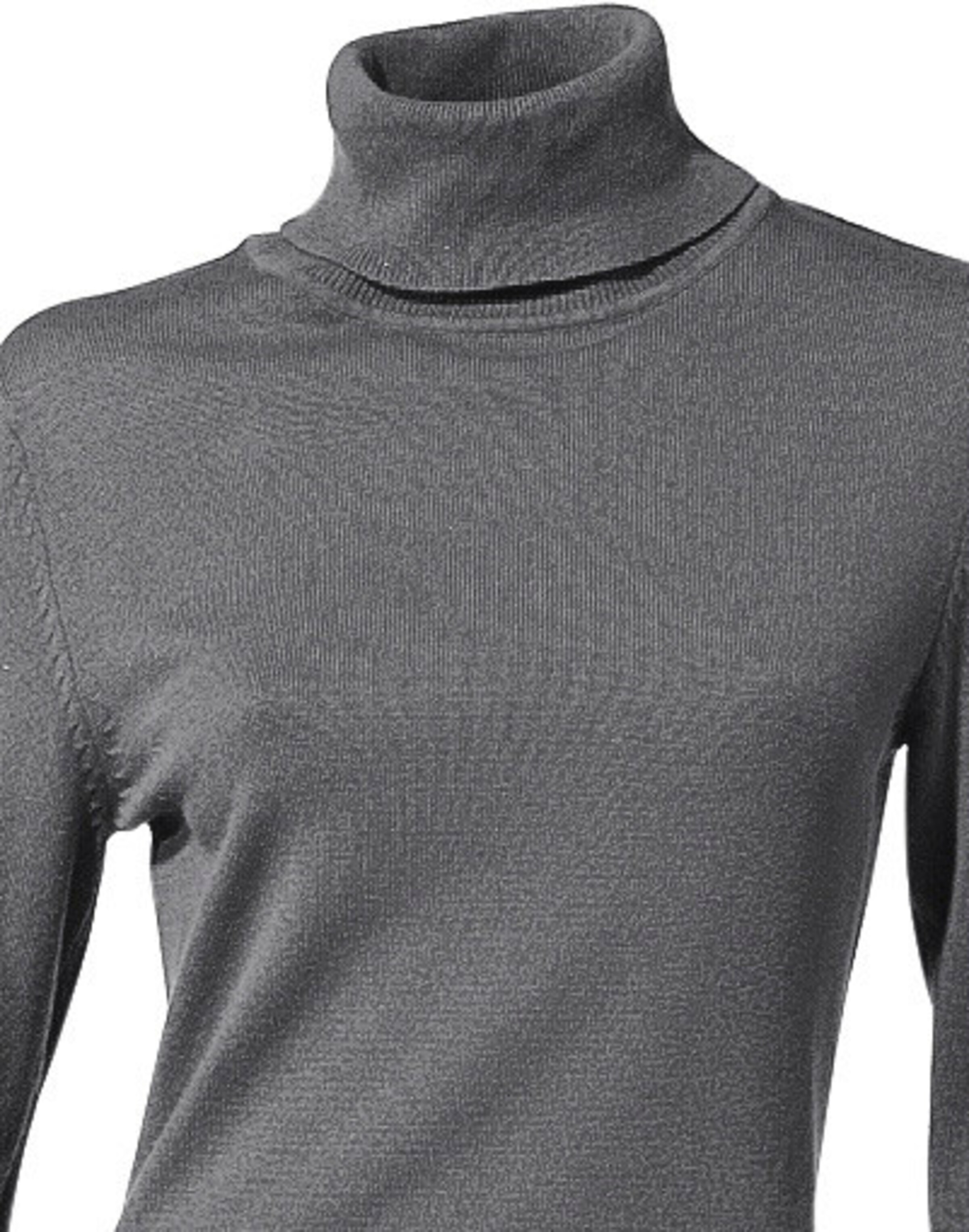heine Rollkragen-Kleid in grau-melange