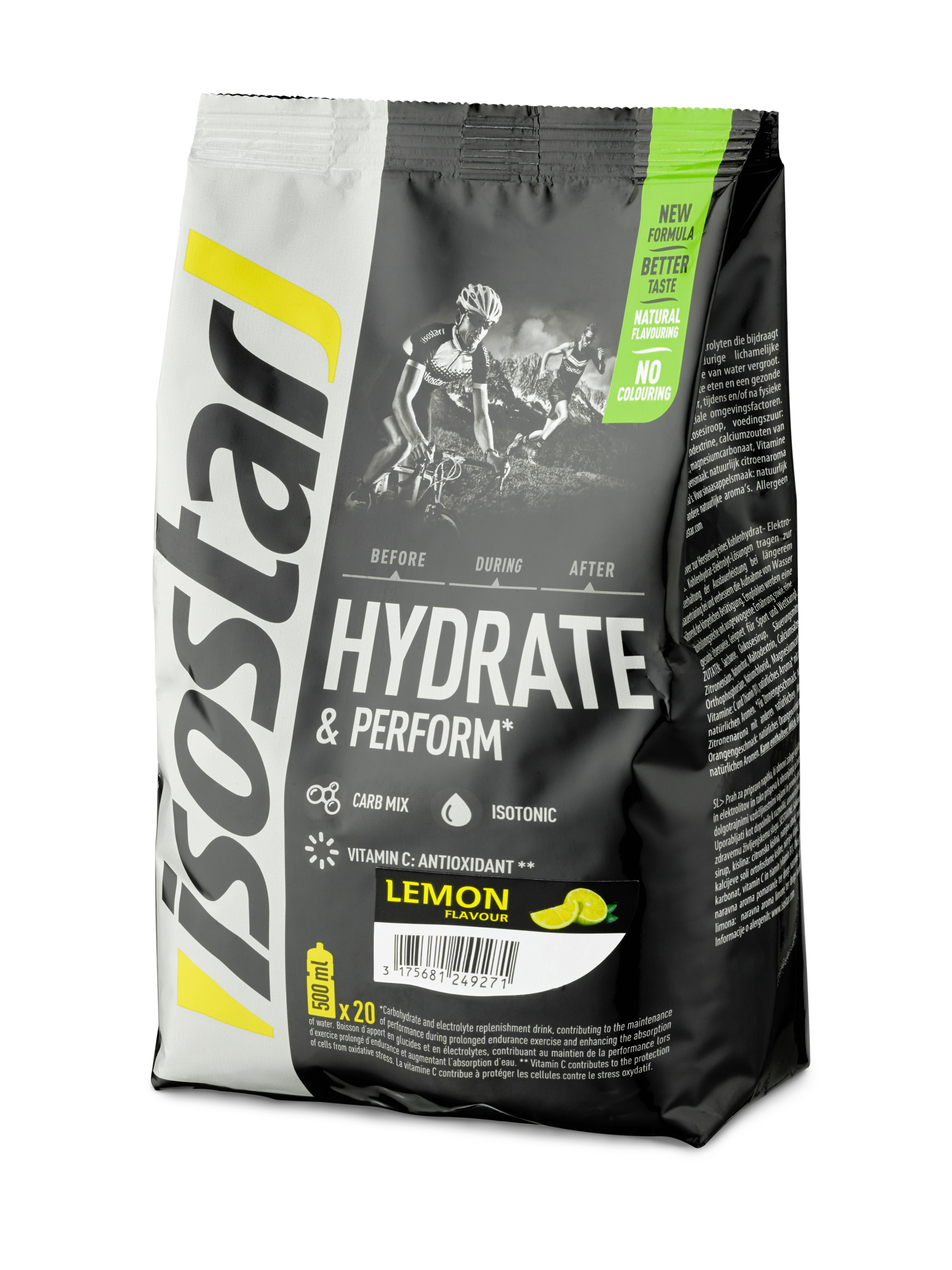 Isostar Hydrate & Perform<br>800 g, Beutel, Pulver zur Herstellung einer Lösung zum Einnehmen, Lemon