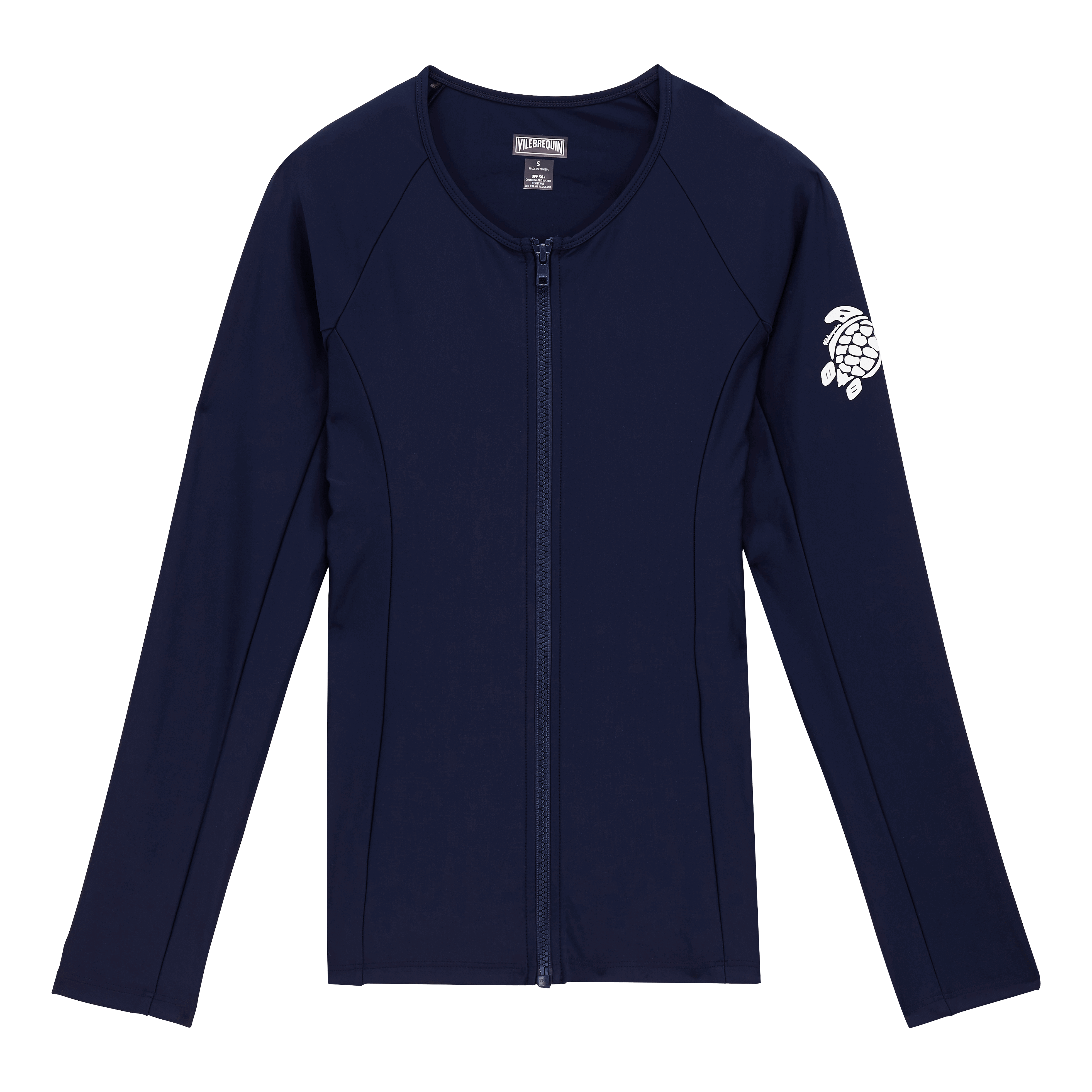 T-shirt anti UV femme zip uni | Site Vilebrequin | FYZU2R35