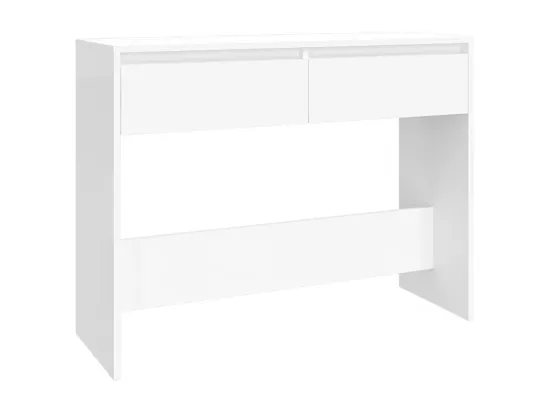 Table console Blanc 100x35x76,5 cm Aggloméré