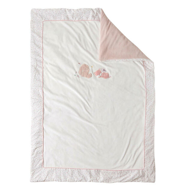 Grande Couverture Rose ALICE & POMME - NATTOU