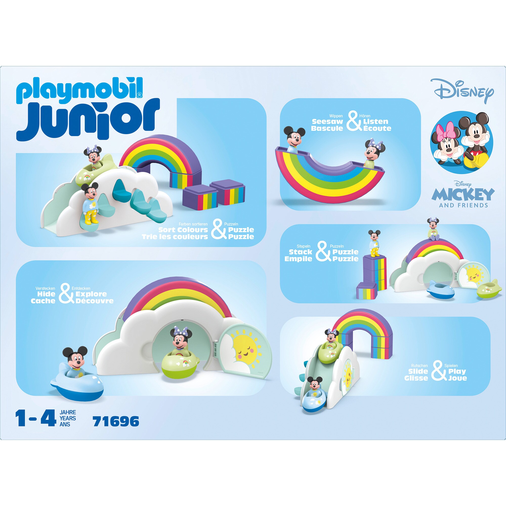 PLAYMOBIL Konstruktionsspielzeug Junior & Disney: Mickys & Minnies Wolkenhaus