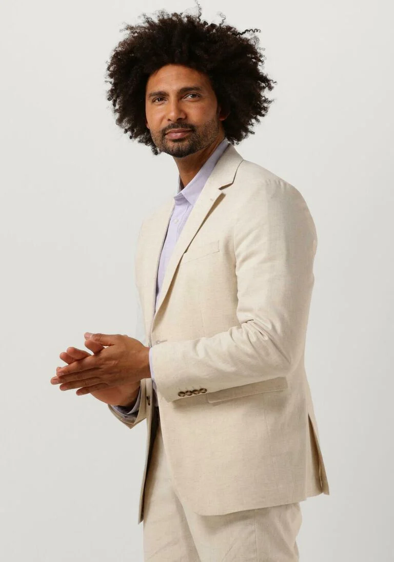 SELECTED HOMME witte selected homme colbert slhslim-martin linen blz ex blazer