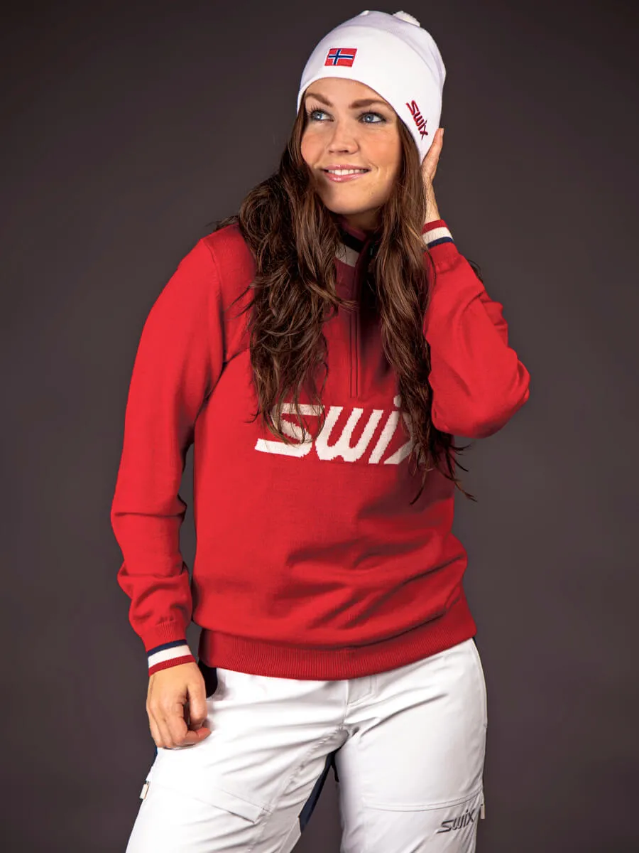 Swix Blizzard Logo Sweater W Swix Red