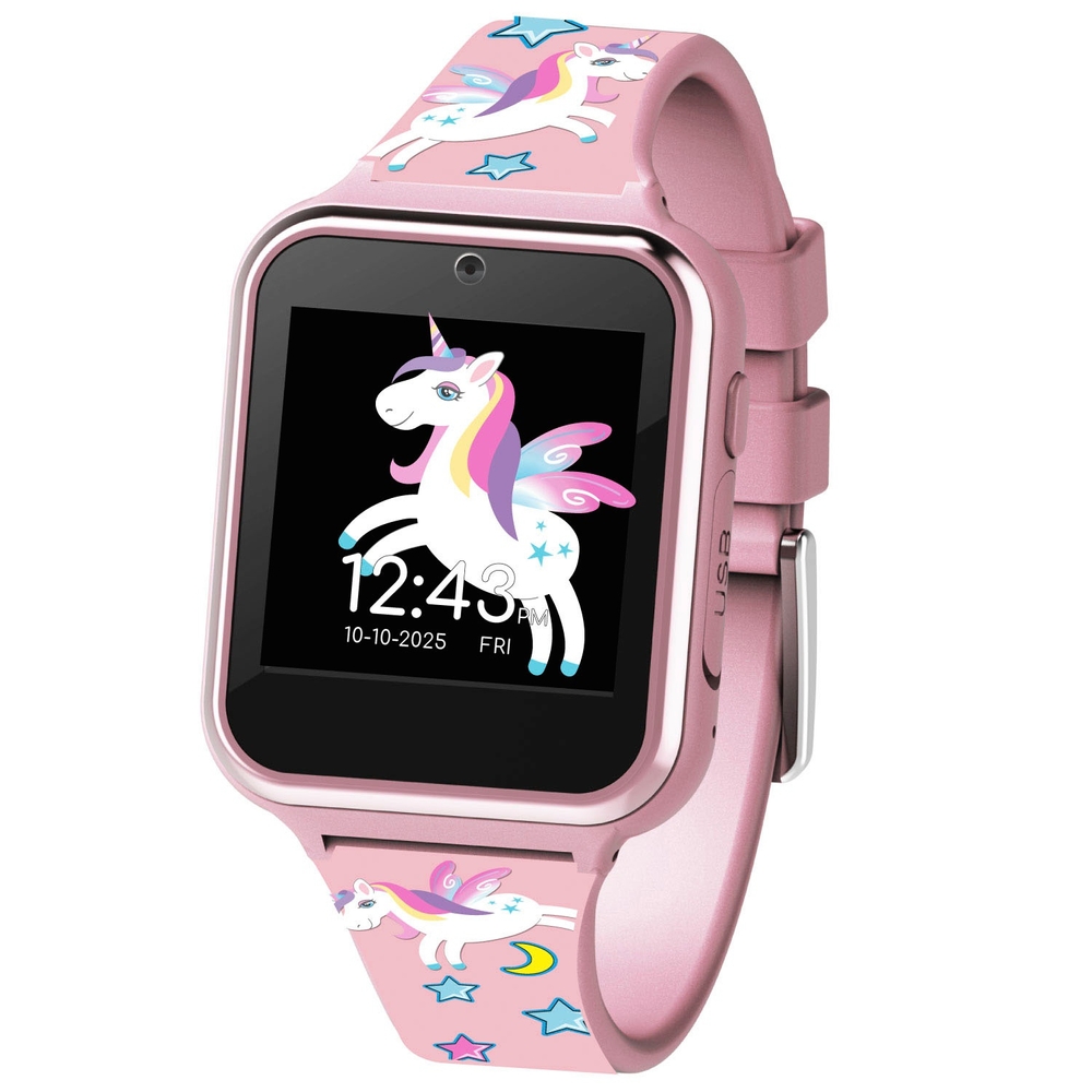 iTime Kinder-Smartwatch mit Einhorn-Motiv, pink