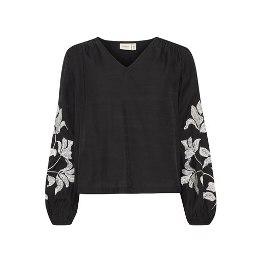 Fransa Harbo Bluse, Black AOP, S