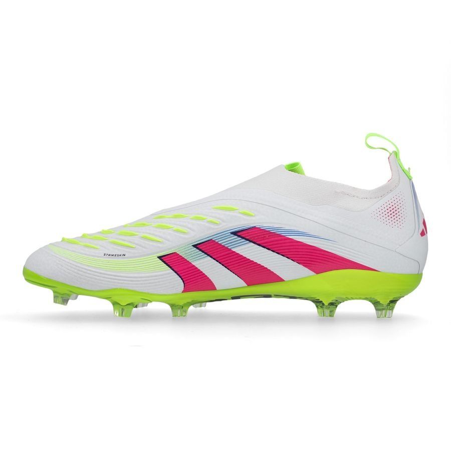 adidas Predator Elite Laceless FG Celestial Victory - Blanc/Lucid Pink/Lucid Lemon Enfant