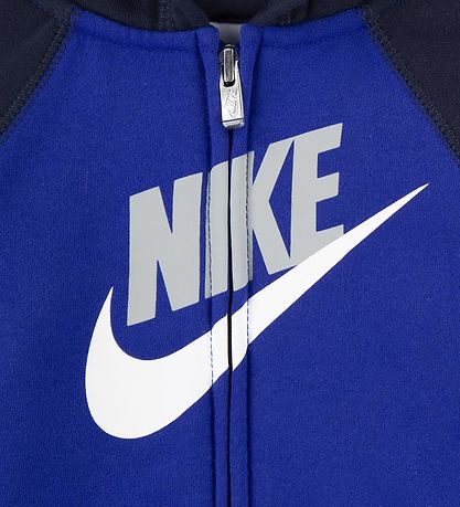 Nike Sweatset - Cardigan/Jogginghosen/T-Shirt - Spiel Royal