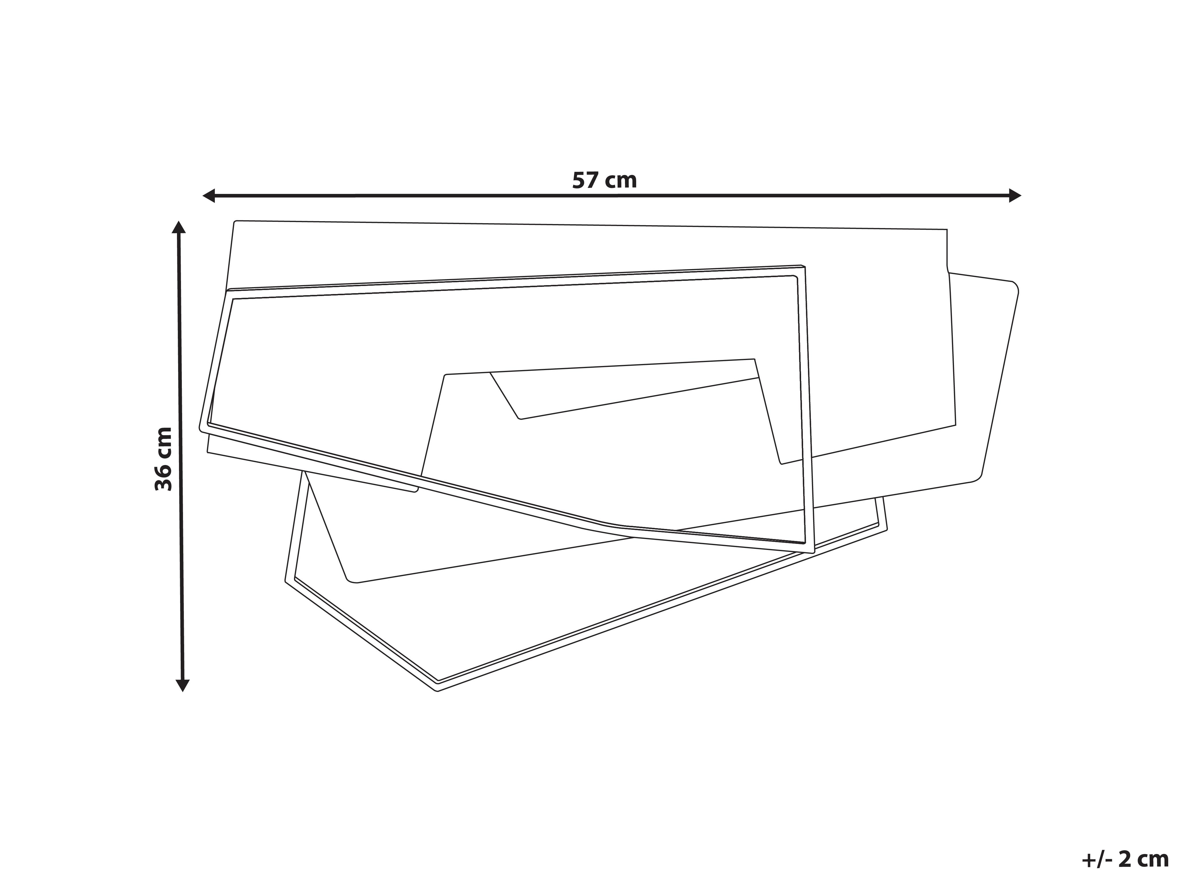 Wanddecoratie ENNIS Metaal 36 cm Bruin