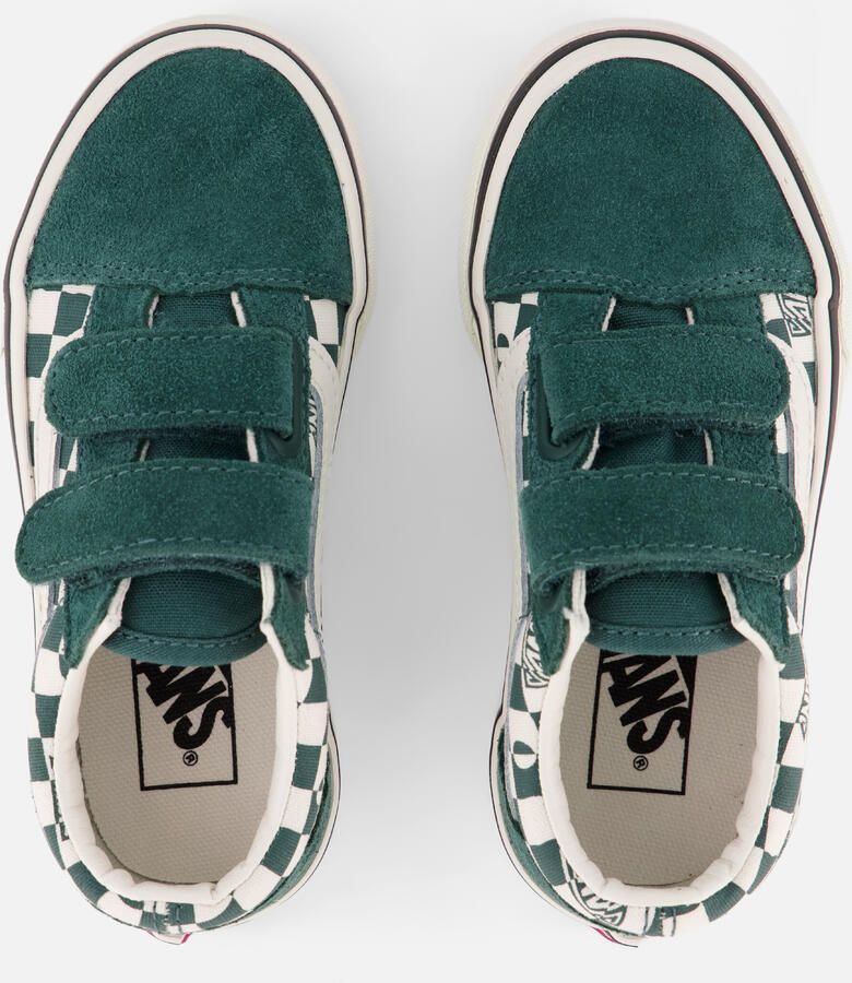 Vans Old Skool Geo Check Sneakers groen