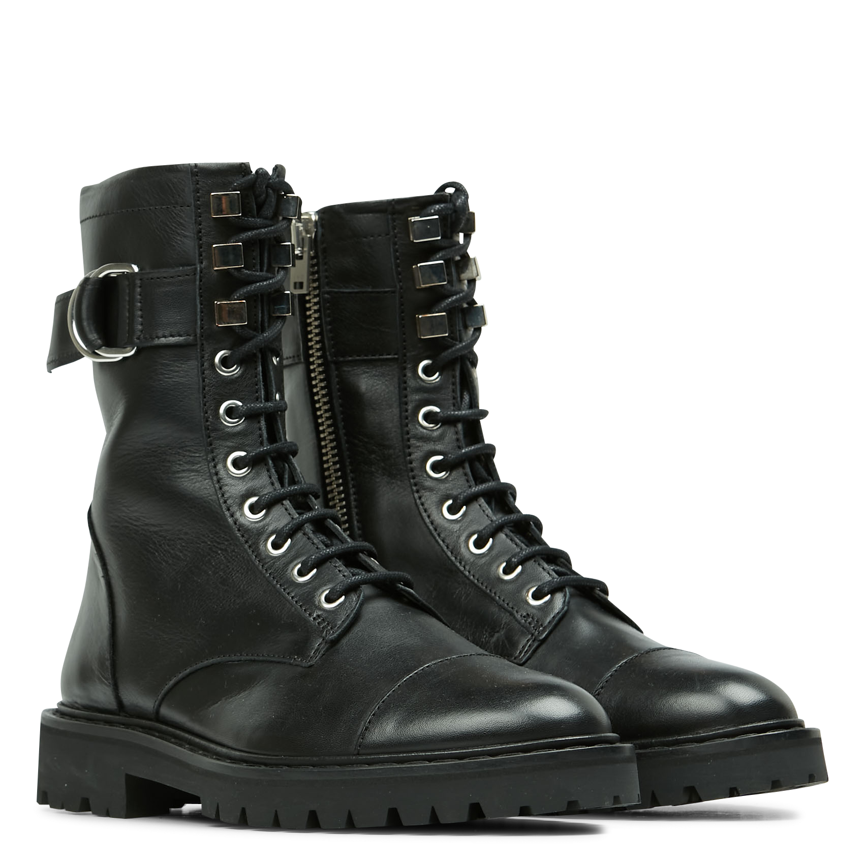 JAUDIE - Bottines en cuir| Noir