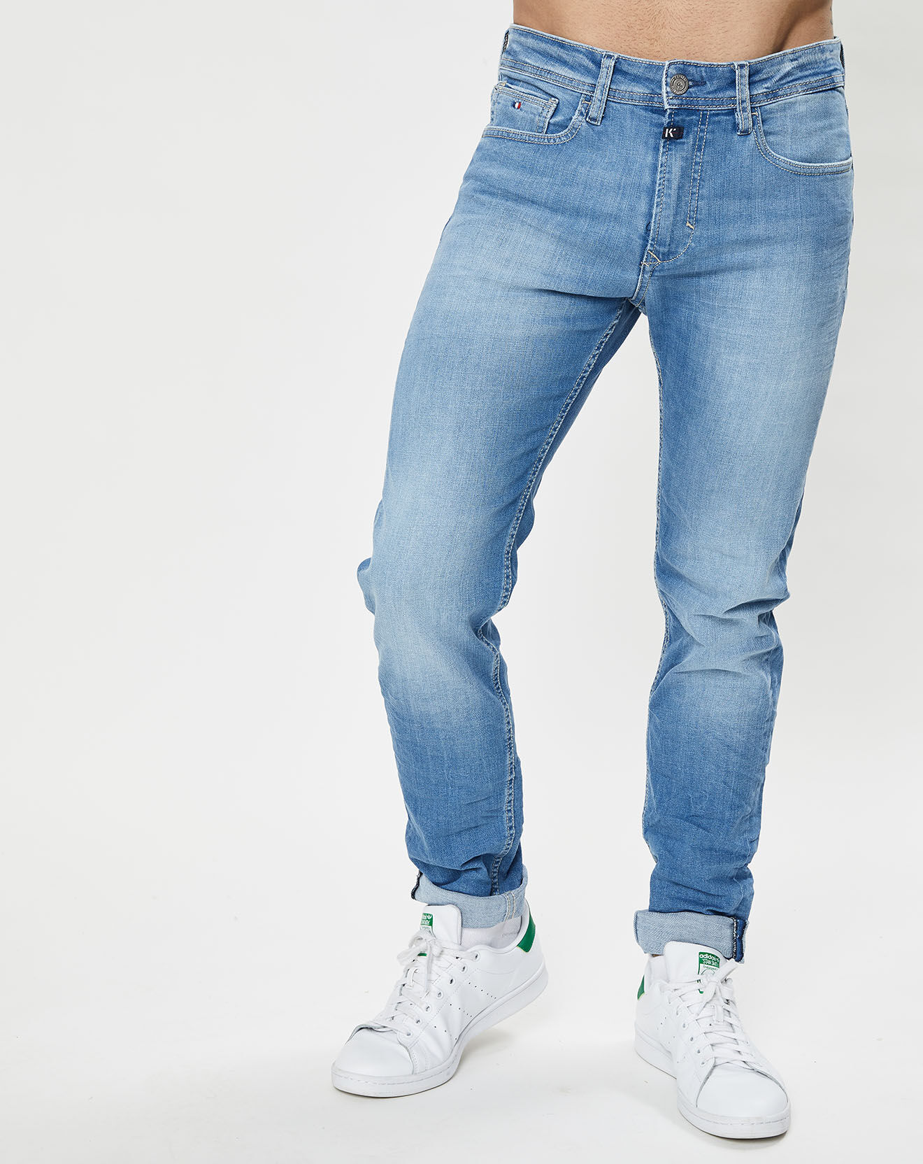 Kaporal 5 Jean Slim Darko bleu clair