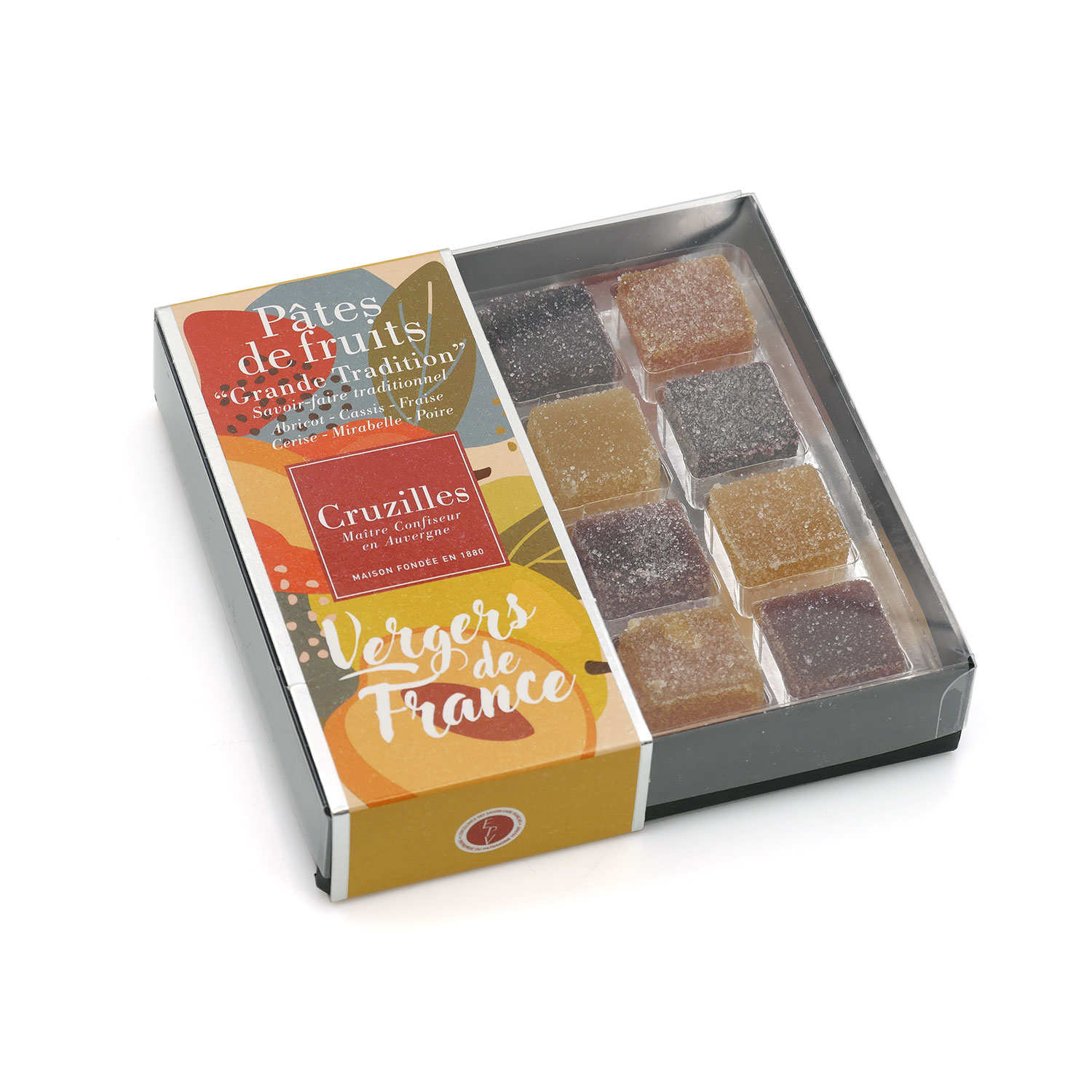 Assortiment de pâtes de fruits artisanales Vergers de France 