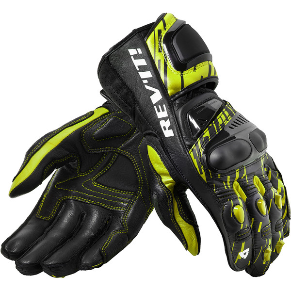 Rev'it - Gants Quantum 2 Noir / Jaune fluo