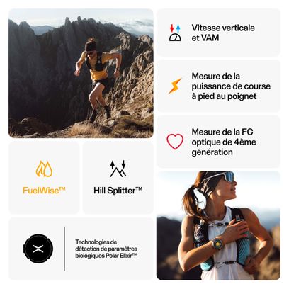 Montre GPS Polar Grit X2 Pro Gris Stone