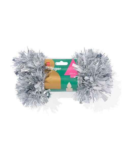 guirlande de Noël argentée