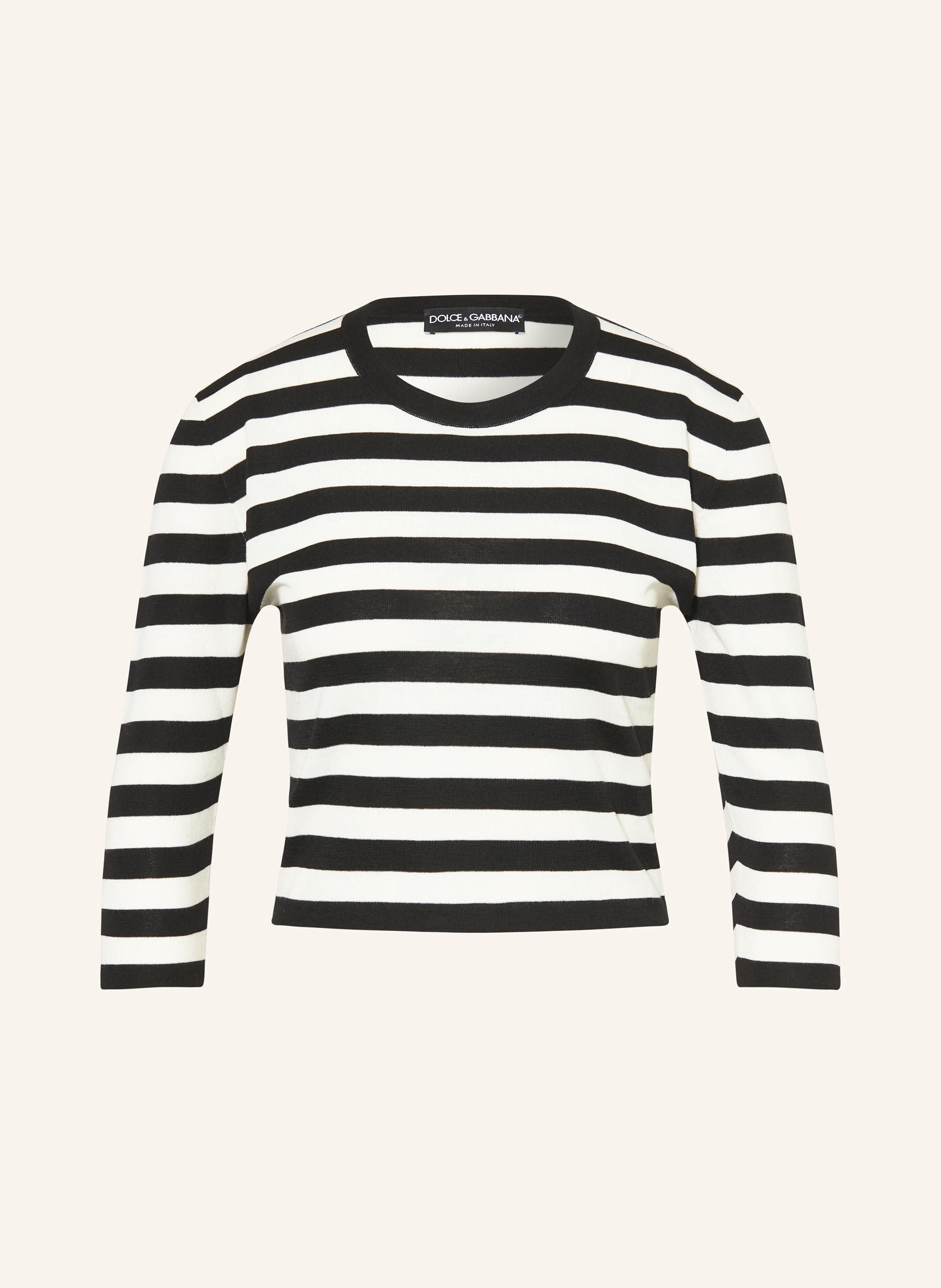 DOLCE & GABBANA Cropped-Pullover mit 3/4-Arm