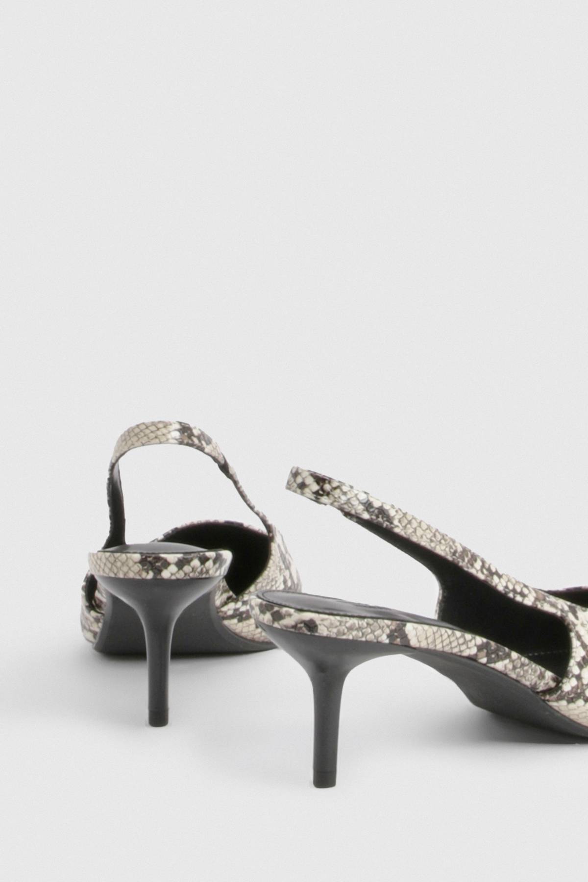 boohoo Escarpins Imprimé Synthétique Coupe Large