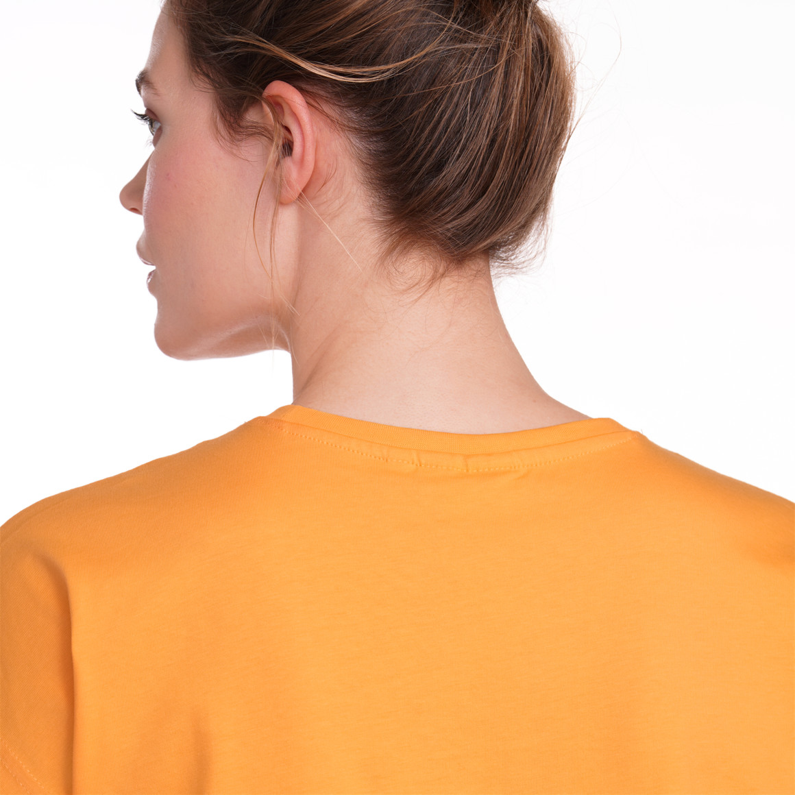 Jonas Nielsen Damen T-Shirt mit überschnittenen Ärmeln orange