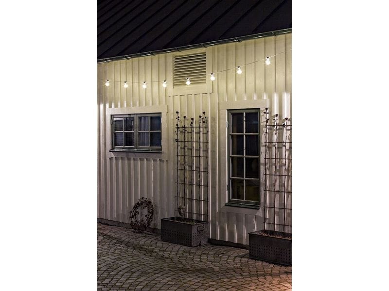 Konstsmide Lichterkette LED Party Lichterkette - klar LED-Lichterkette für durchtanzte Vollmondnächte
