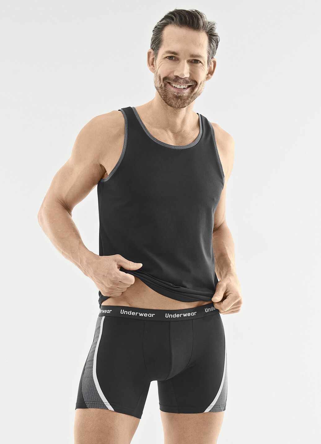 Dreierpack Pants mit bedruckten Einsätzen
