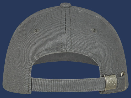 Baseball-Cap 04 Baumwolle, Grey/Darkgrey/Red