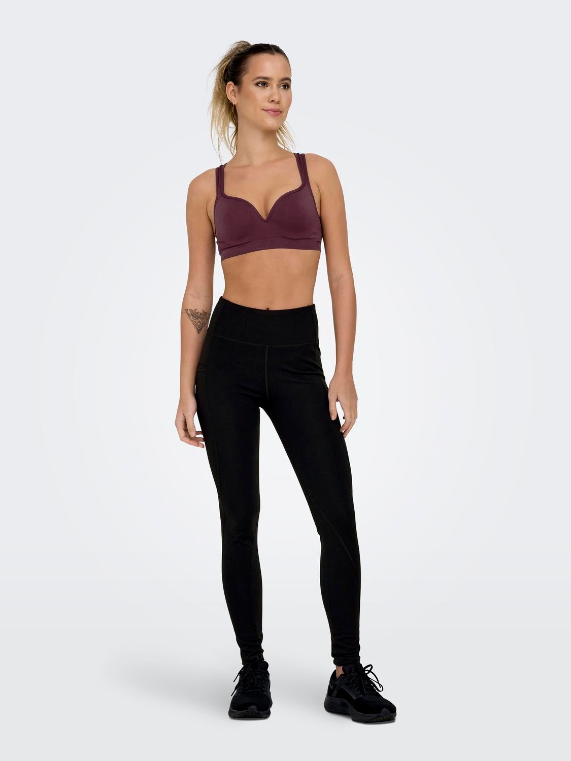 ONPRYA-ALEX-3 Hohe Taille Enger Schnitt Sportleggings Black