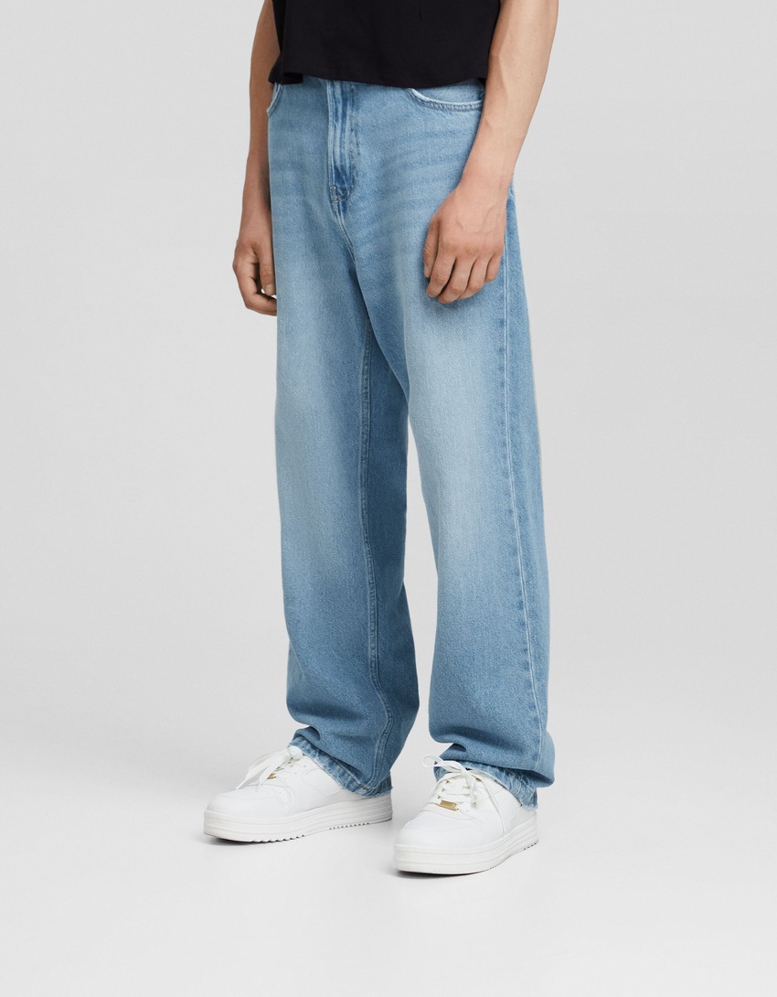calças jeans largas