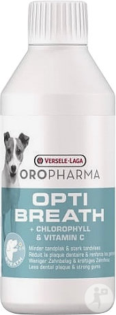 Oropharma Opti Breath Chien Bain De Bouche Contre La Mauvaise Haleine Flacon 250ml