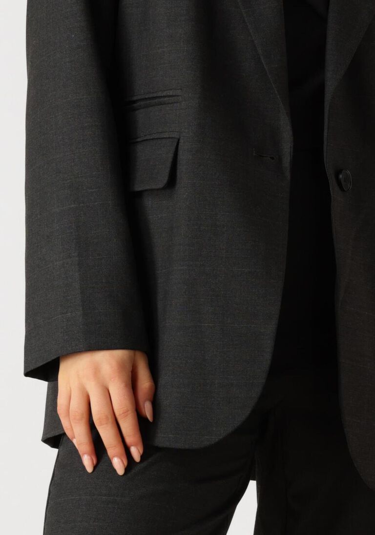 grijze co'couture blazer kaya single oversized blazer
