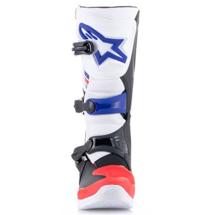 Bottes cross Alpinestars TECH 3 - WHITE / BRIGHT RED / DARK BLUE 2023 - Blanc / Rouge