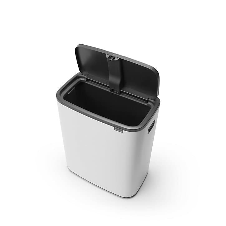Poubelle à pression Brabantia Bo Waste Bin 60 L blanc