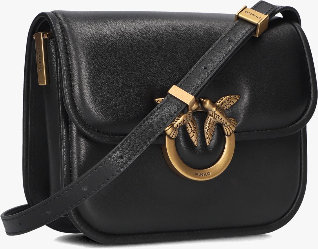zwarte pinko schoudertas love box bag