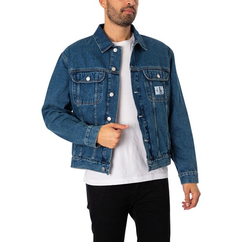 Calvin Klein Jeans - Chaqueta Vaquera Normal De Los Años 90 Azul