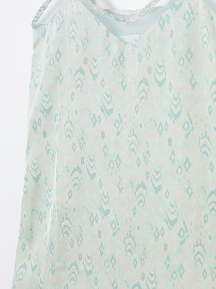 Camisola de cetim - Verde