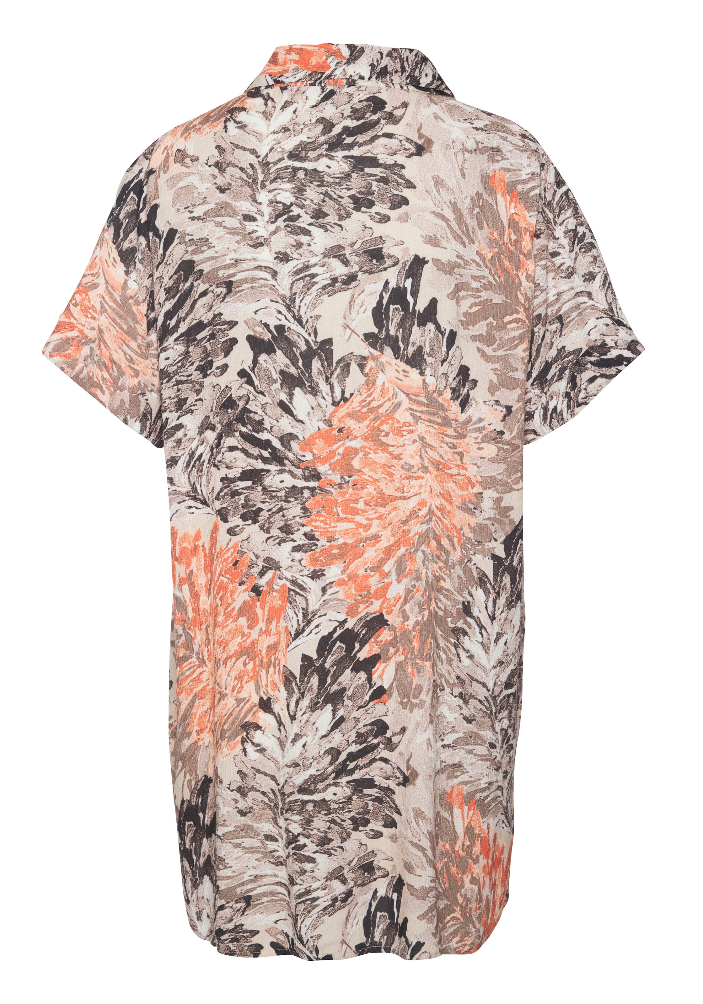 LASCANA Longbluse , mit Blumendruck, sommerliche Hemdbluse mit Knopfleiste