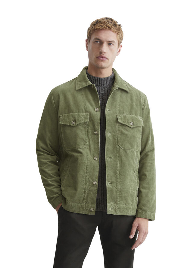 Marc O’Polo Overshirt with bowling collar, bott Victorian mist