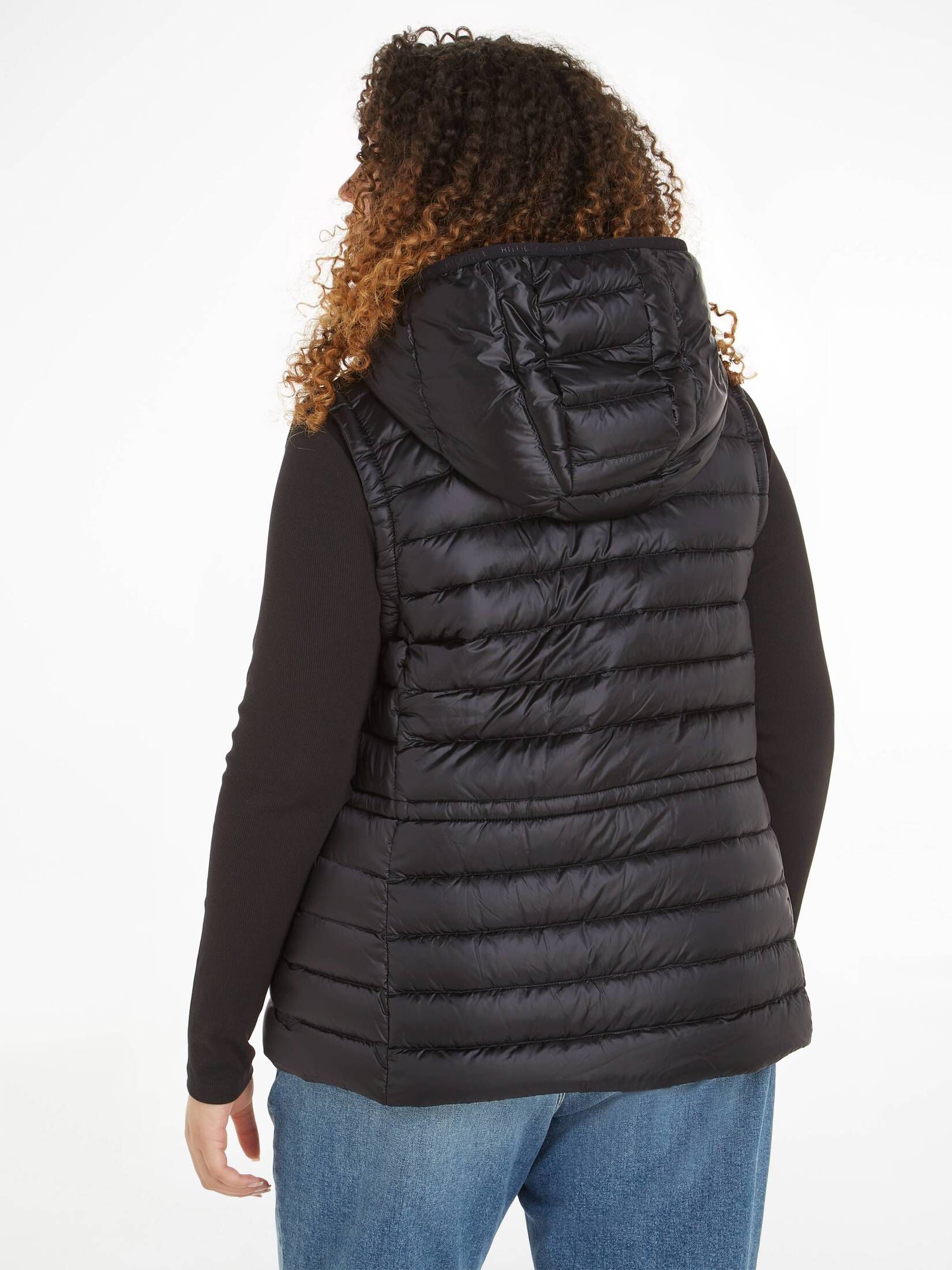 Tommy Hilfiger| Damen Daunenweste mit Kapuze CRV FEMININE LW DOWN VEST - Plus Size