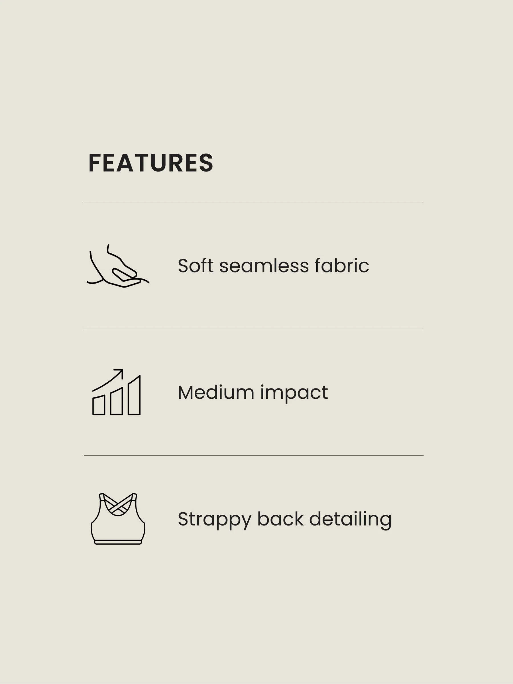 Zwart - Seamless Strappy Sports Bra