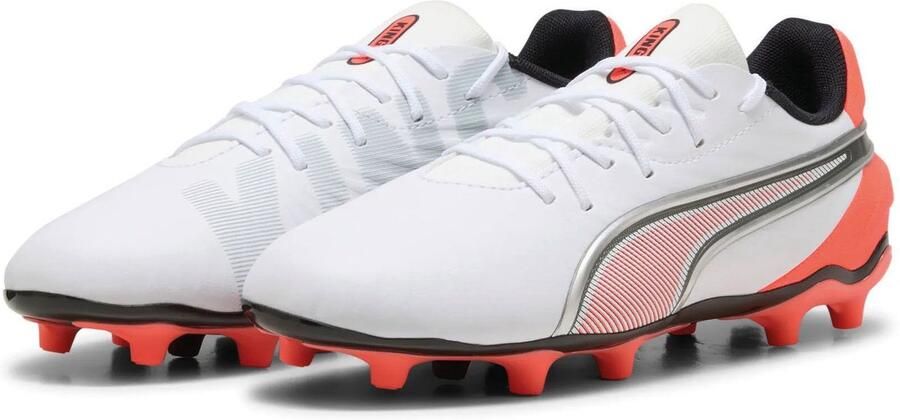 PUMA king match fg ag jr Voetbal schoen firm ground Wit