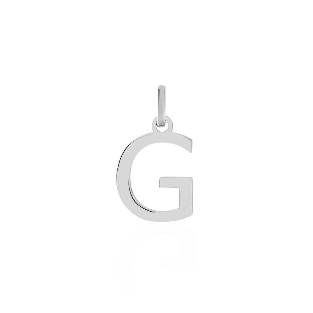Pendentif Ionia Lettre Or Blanc