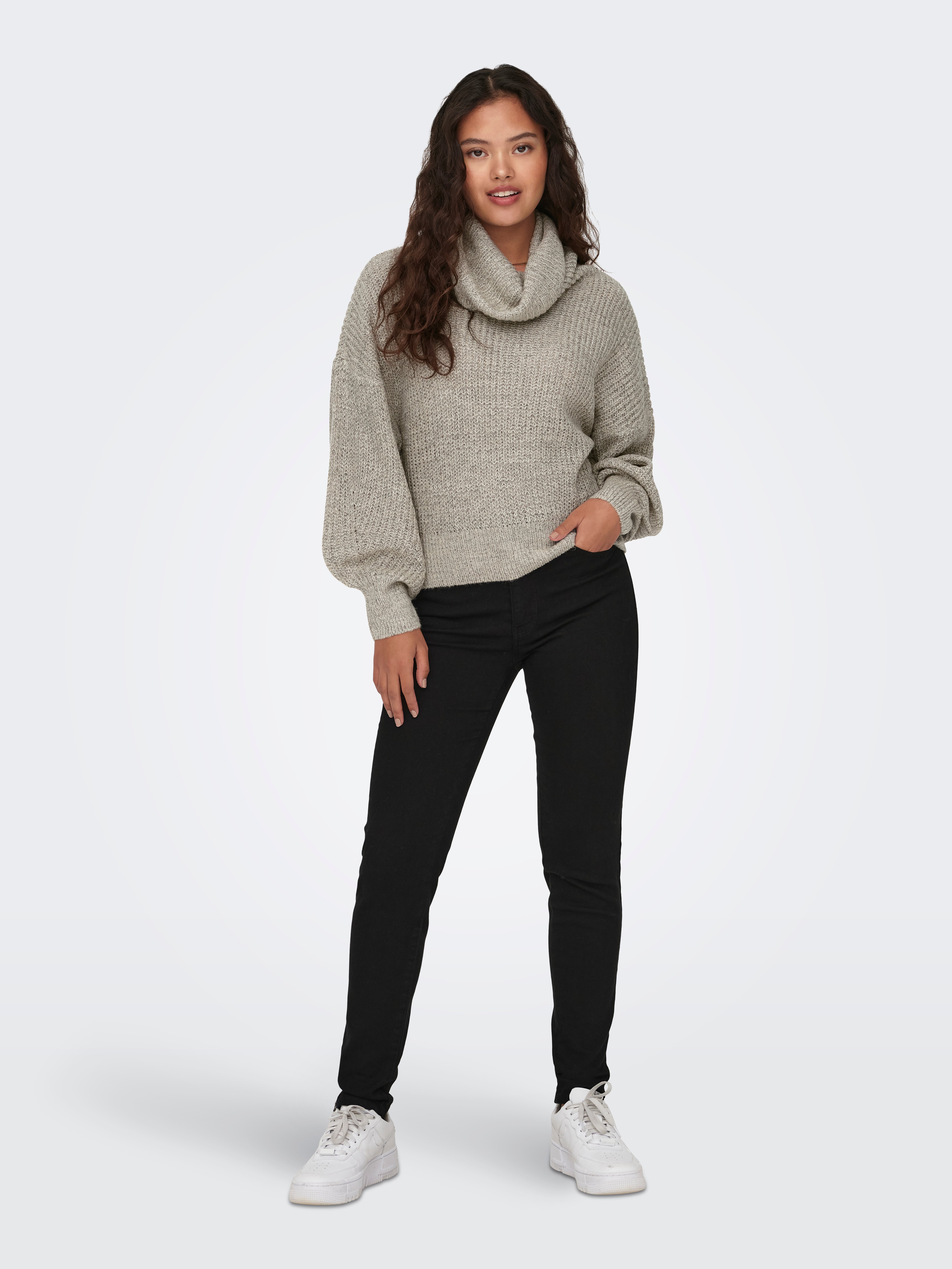 JDYMEGAN Strickpullover Cement