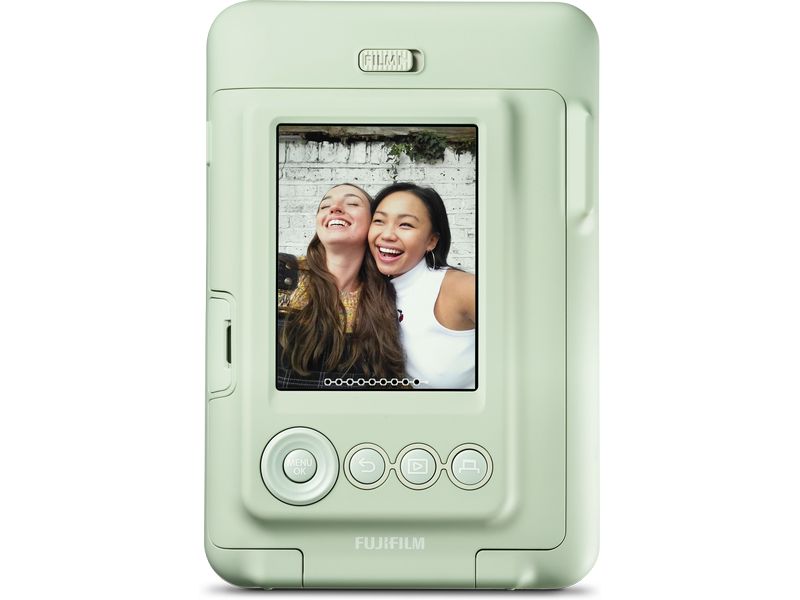 Fujifilm Fotokamera Instax Mini LiPlay Grün Hybrid-Sofortbildkamera