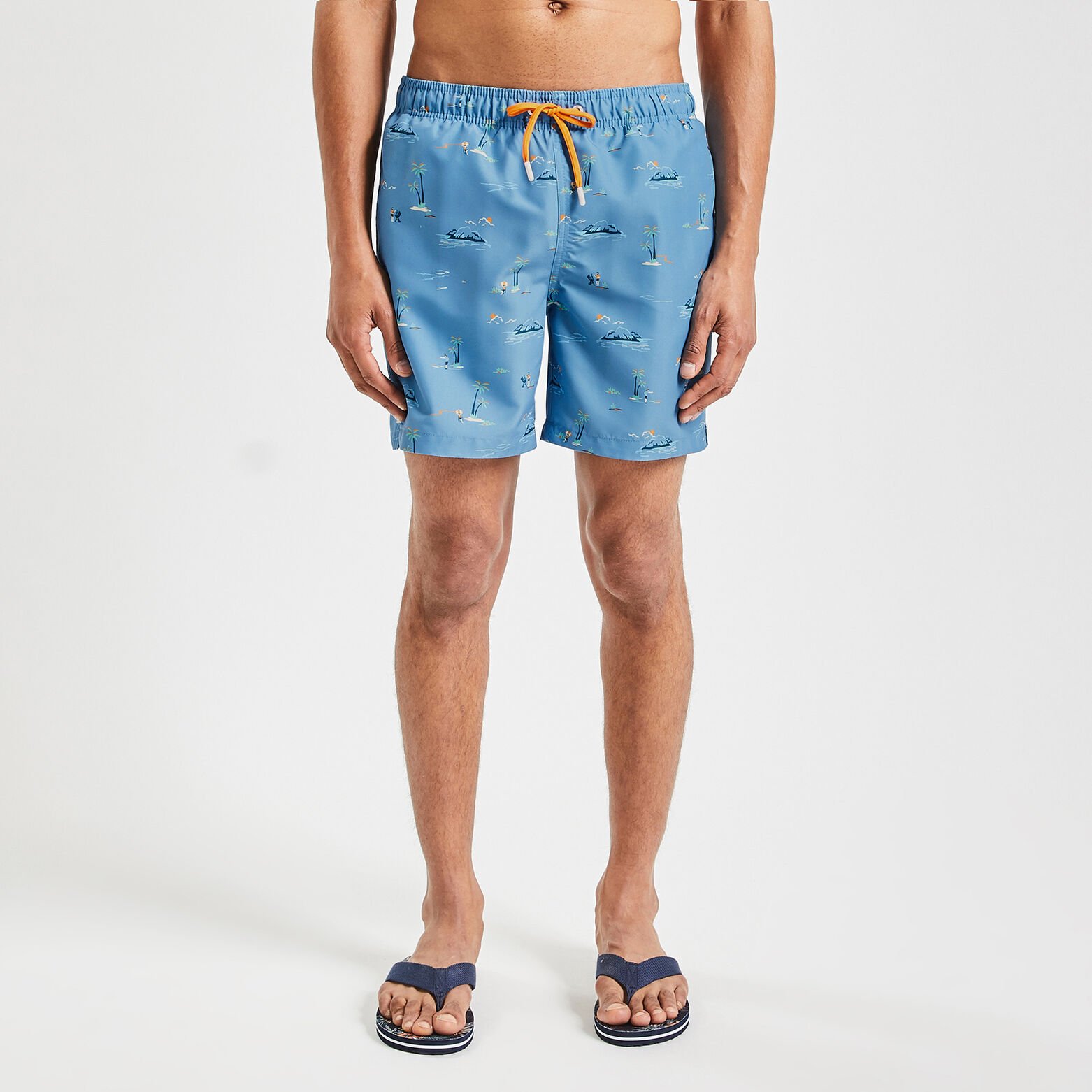 Maillot de bain imprimé Bleu