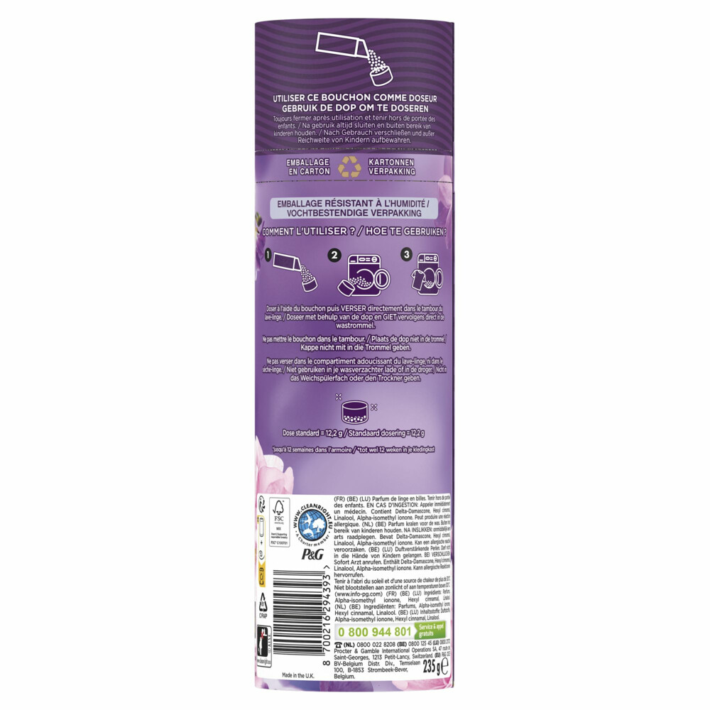 Lenor In-Wash Geurbooster Bloemen Boeket 19 wasbeurten235 gr